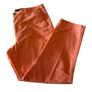 🧡J. Crew Women's Straight Leg Pants -Orange high Rise Pants Size 12.
